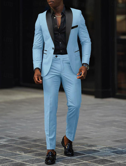 Men's Single Button Suit Tailored