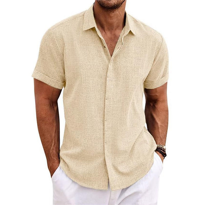Men's Linen Short Sleeve Shirt