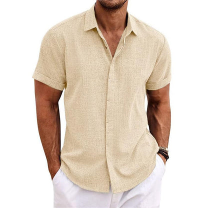 Men's Linen Short Sleeve Shirt
