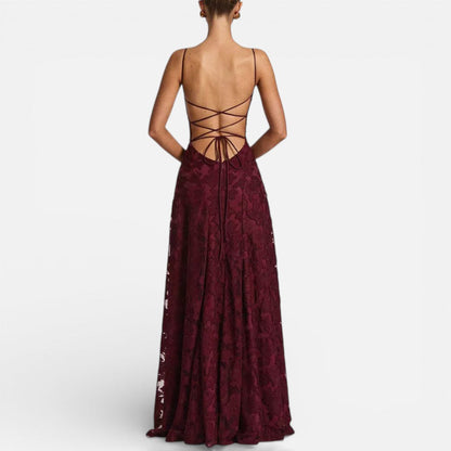 Floral Pattern Sleeveless Spaghetti Strap Maxi Dress – ModClo, view 5