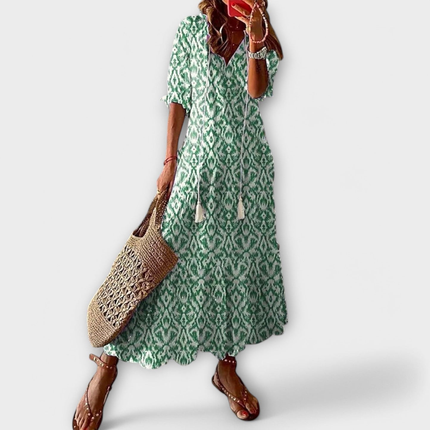 Women's Bohemian Maxi Dress Relaxed