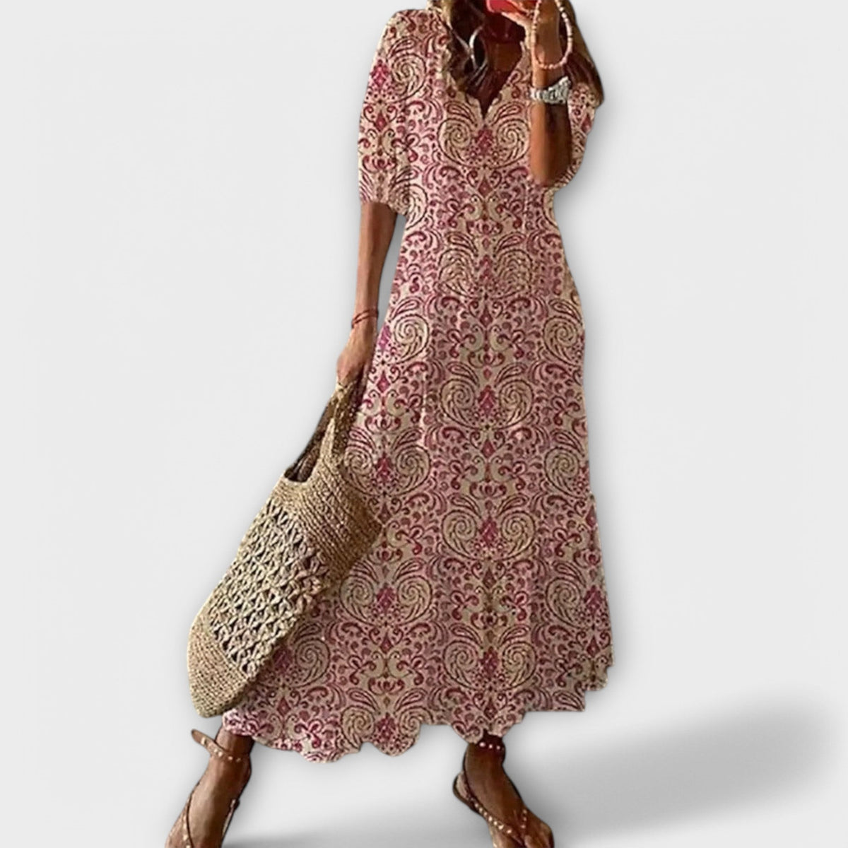 Women's Bohemian Maxi Dress Relaxed