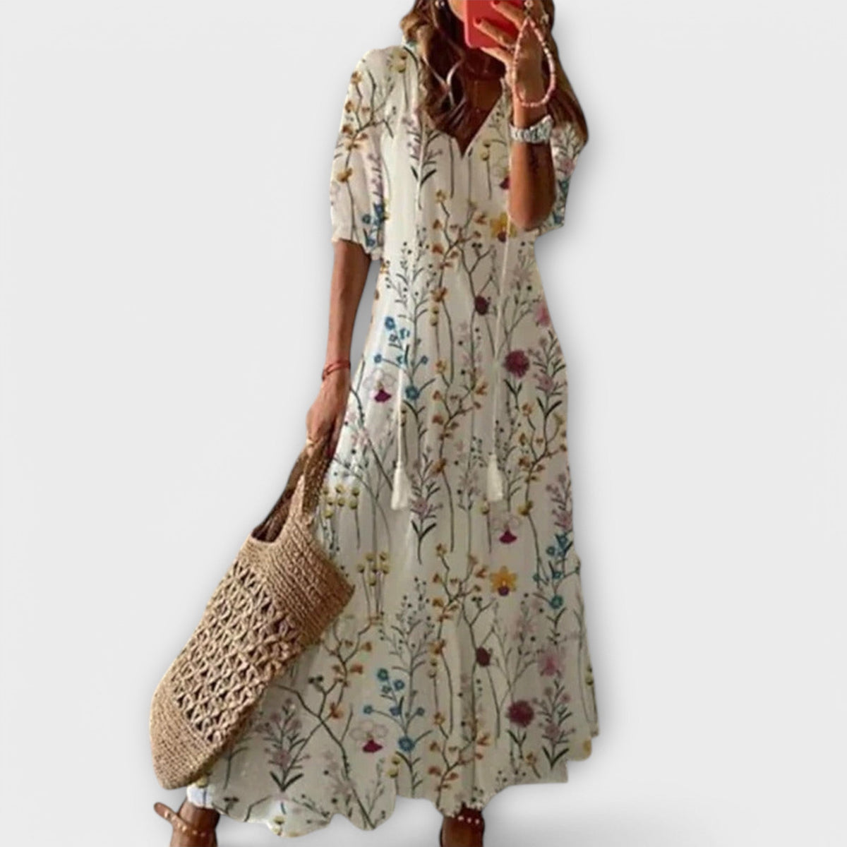 Women's Bohemian Maxi Dress Relaxed