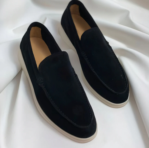 Old Money Suede Slip-On Loafers for Men – ModClo, view 3