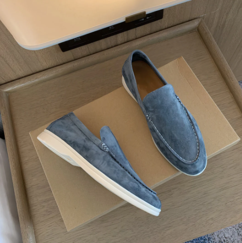 Old Money Suede Slip-On Loafers for Men – ModClo, view 5