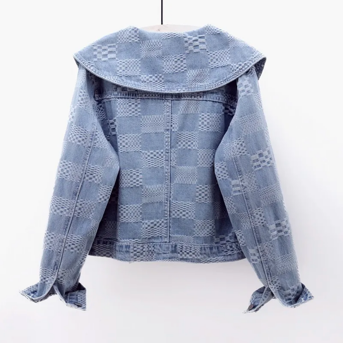 Calienne Wide Collar Denim Jacket