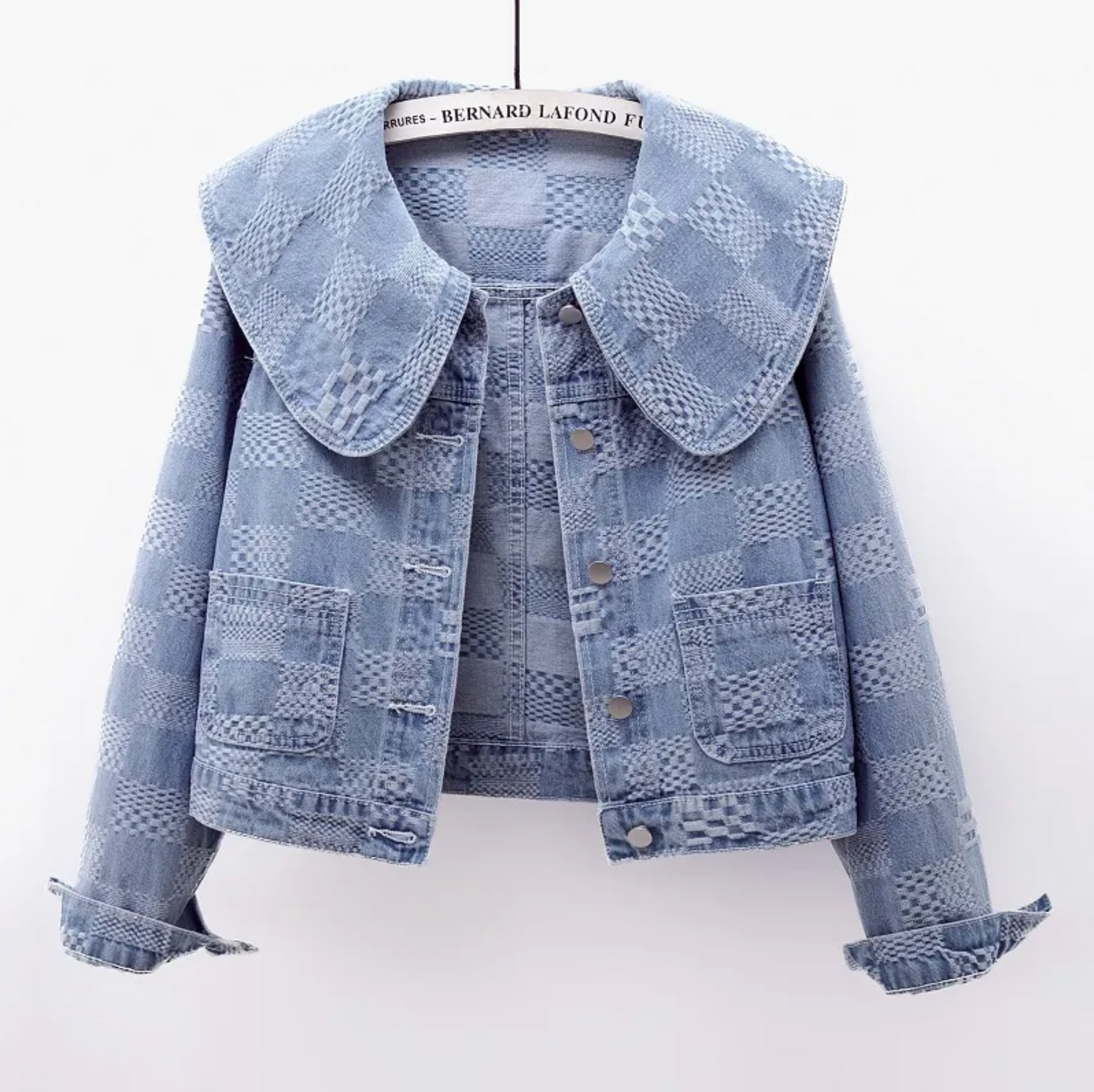 Calienne Wide Collar Denim Jacket