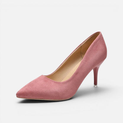 Suede Pointed-Toe Kitten Heel – ModClo, view 5
