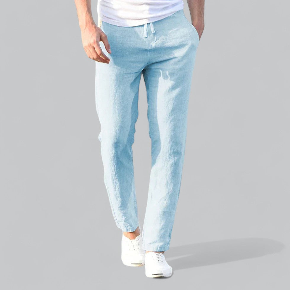 Men's Linen Trousers – ModClo, view 3