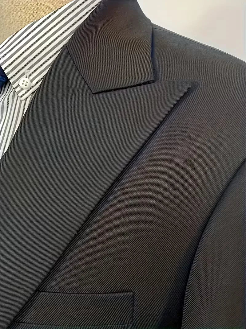 Men's Slim Fit Three-Piece Suit Waistcoat