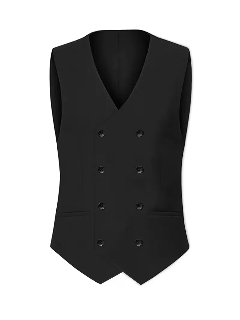Men's Slim Fit Three-Piece Suit Waistcoat