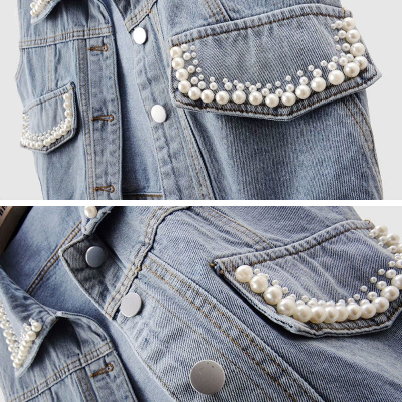 Revêrie Pearl Denim Vest