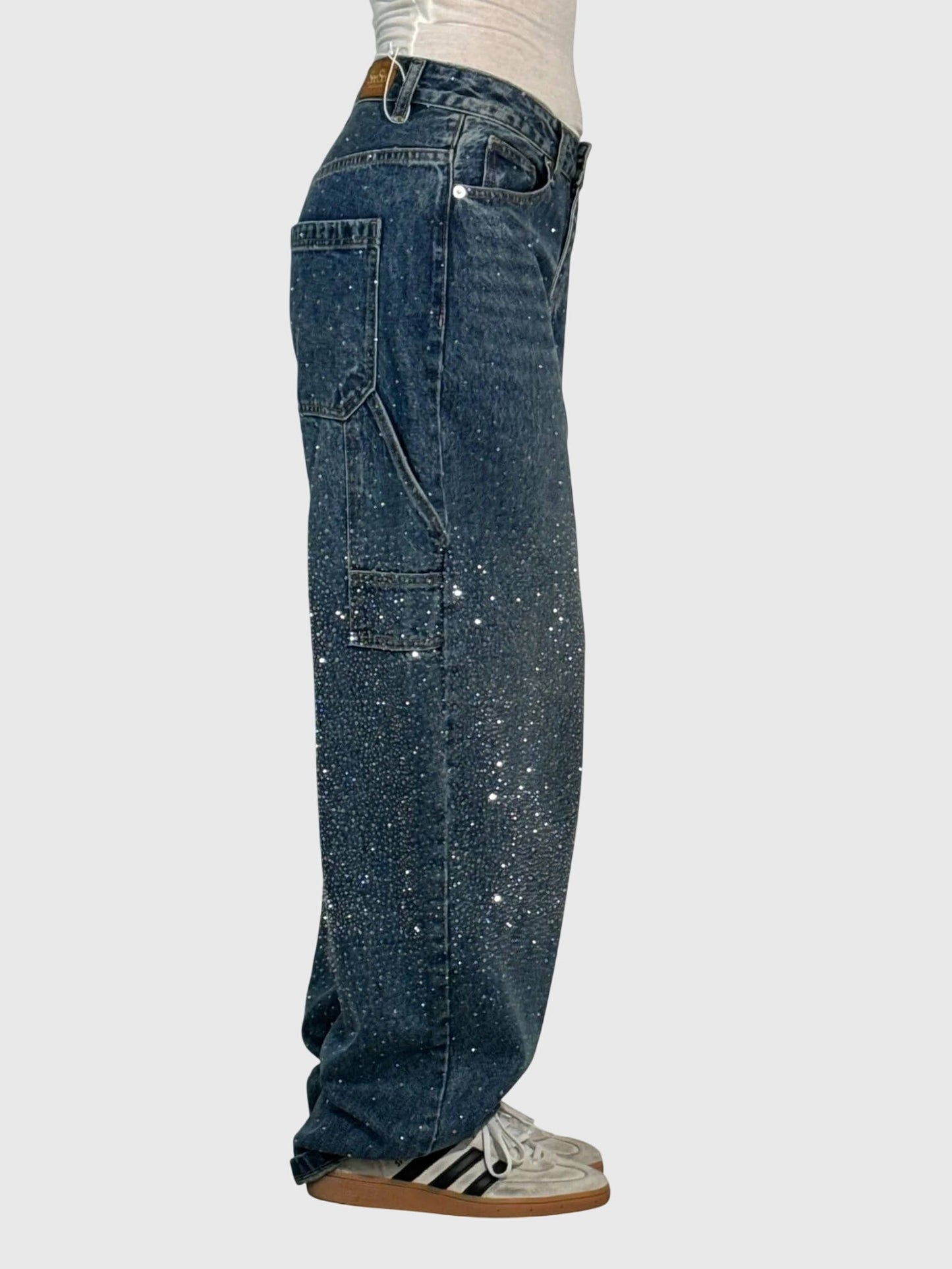 Women's Embellished Loose Fit Trousers