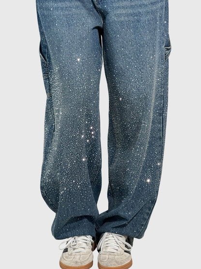 Women's Embellished Loose Fit Trousers