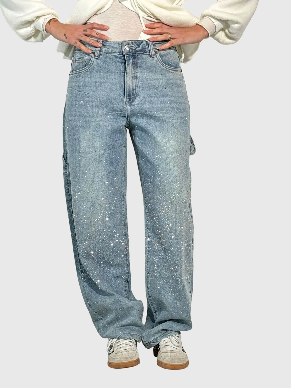 Women's Embellished Loose Fit Trousers