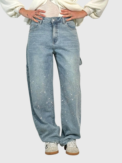 Women's Embellished Loose Fit Trousers