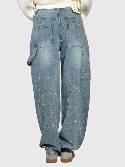 Women's Embellished Loose Fit Trousers