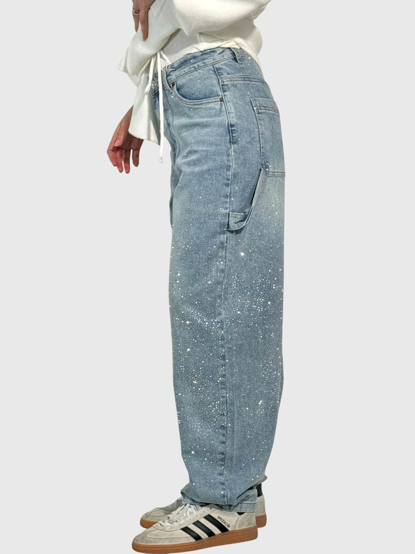 Women's Embellished Loose Fit Trousers