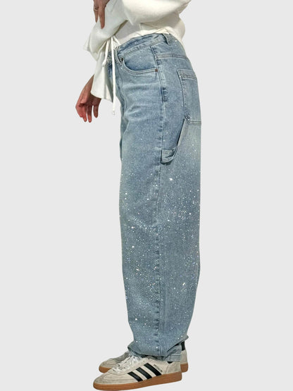 Women's Embellished Loose Fit Trousers