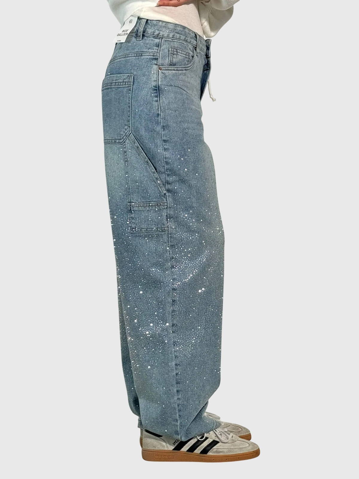 Women's Embellished Loose Fit Trousers