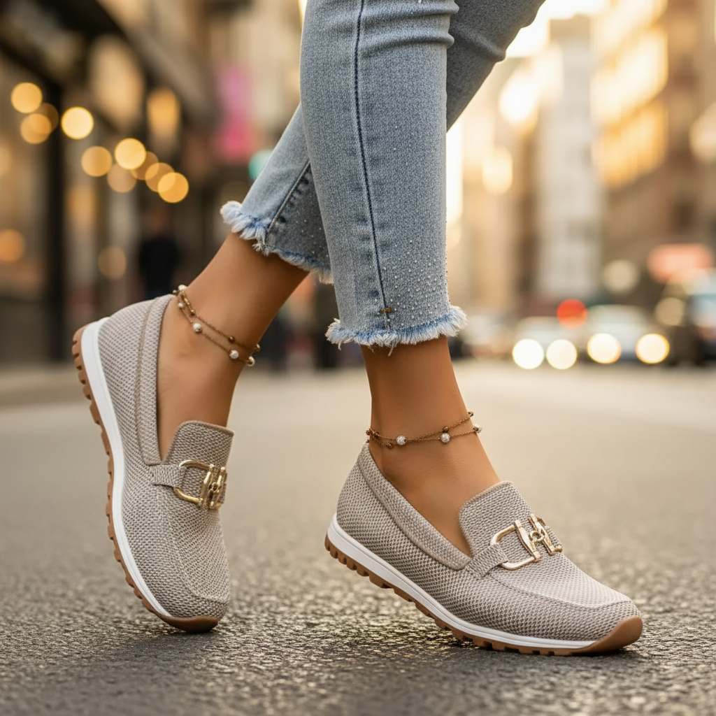Women's Perforated Slip-On Loafers