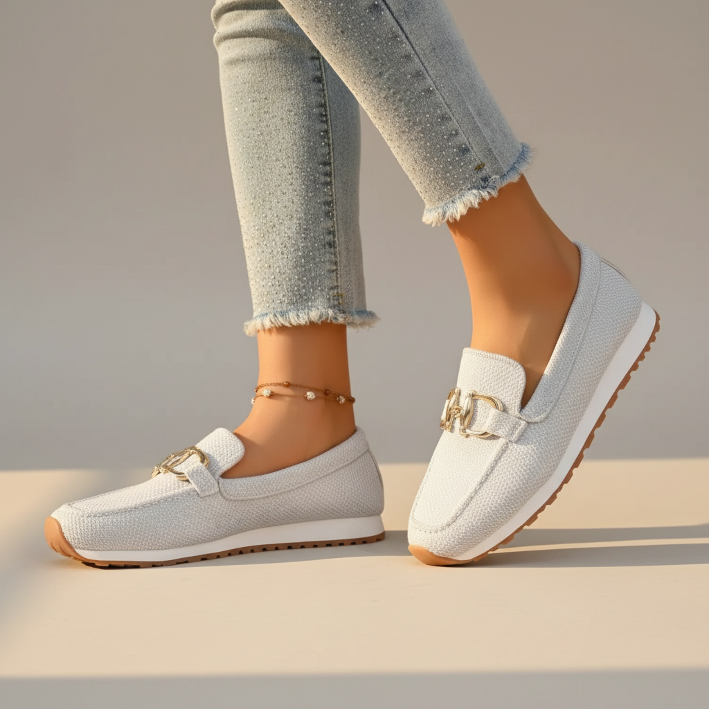 Women's Perforated Slip-On Loafers