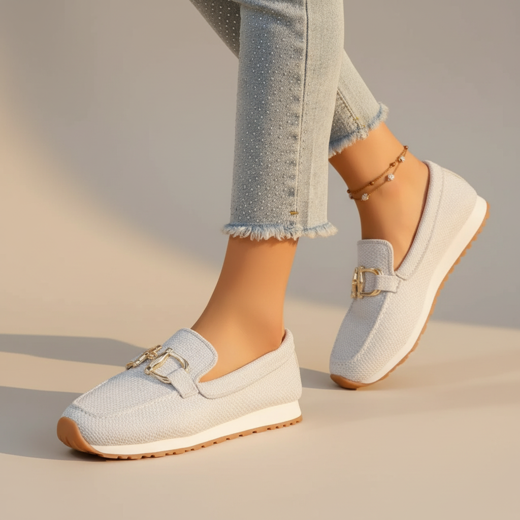 Women's Perforated Slip-On Loafers