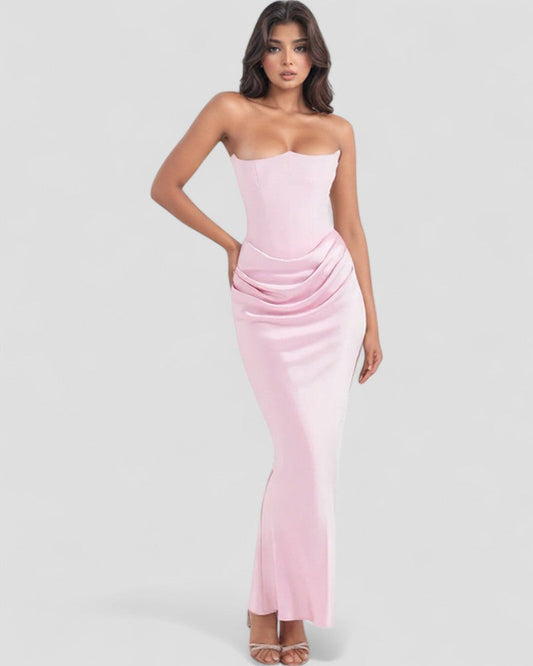 Luxury Satin Corset Gown