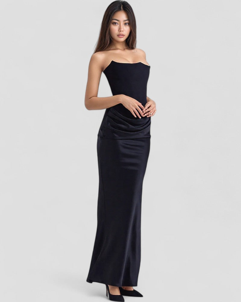 Luxury Satin Corset Gown