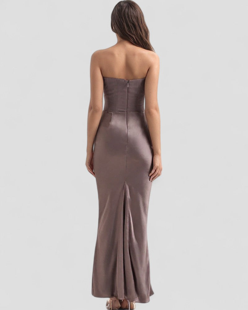 Luxury Satin Corset Gown