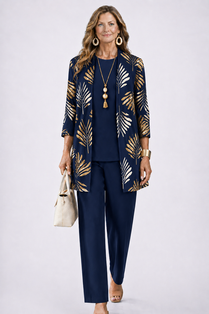 Women's Relaxed 3-Piece Set Lightweight Fabric