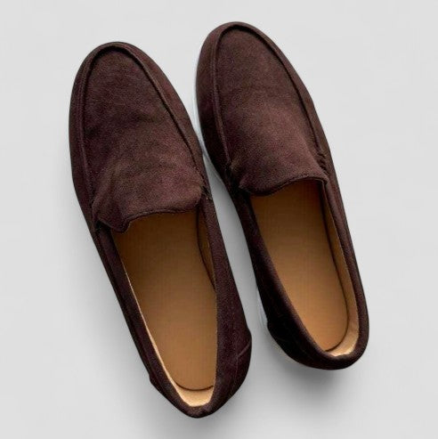 Old Money Suede Slip-On Loafers for Men's