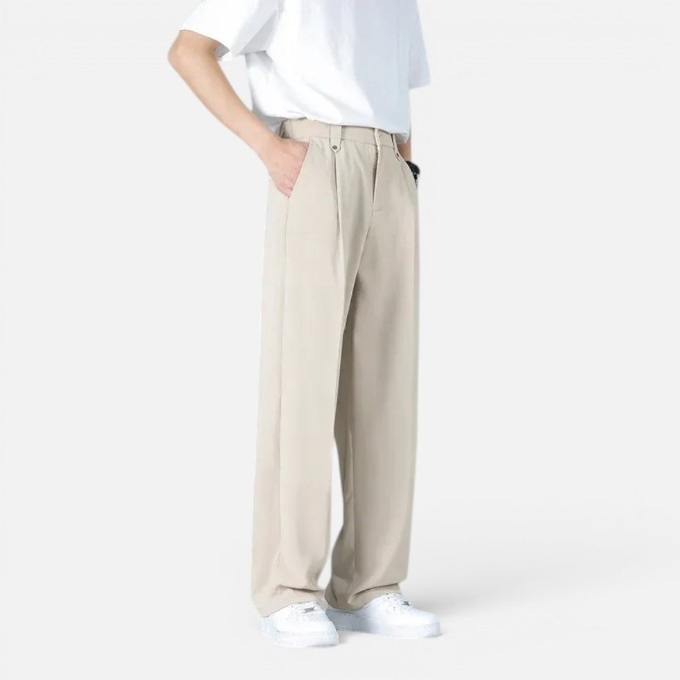 Men's Wide-Leg Pants Loose Fit