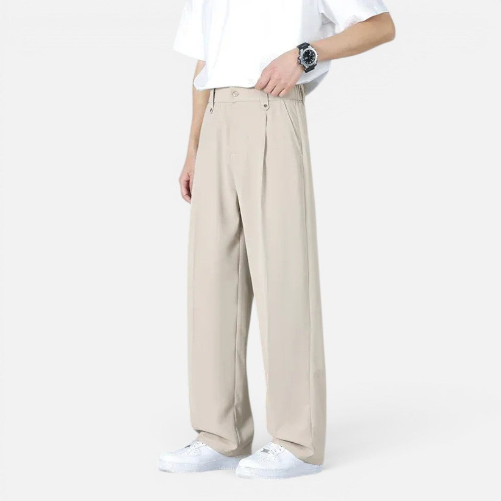 Men's Wide-Leg Pants Loose Fit