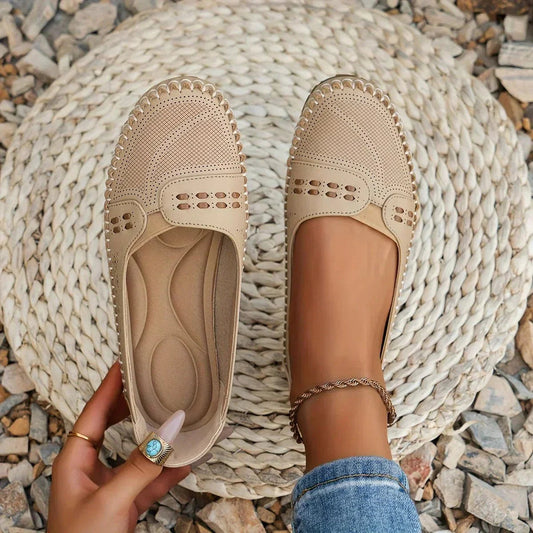 Women's Slip-On Flat Loafers Cushioned Insole