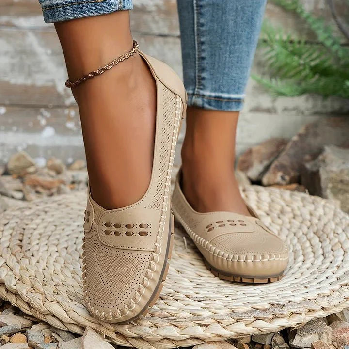 Women's Slip-On Flat Loafers Cushioned Insole