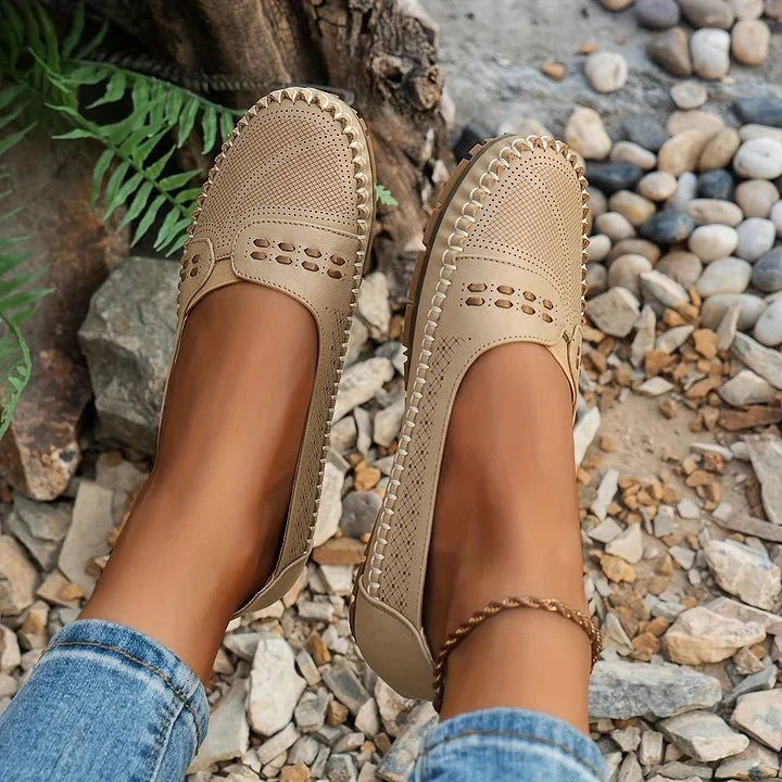 Women's Slip-On Flat Loafers Cushioned Insole