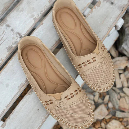 Women's Slip-On Flat Loafers Cushioned Insole