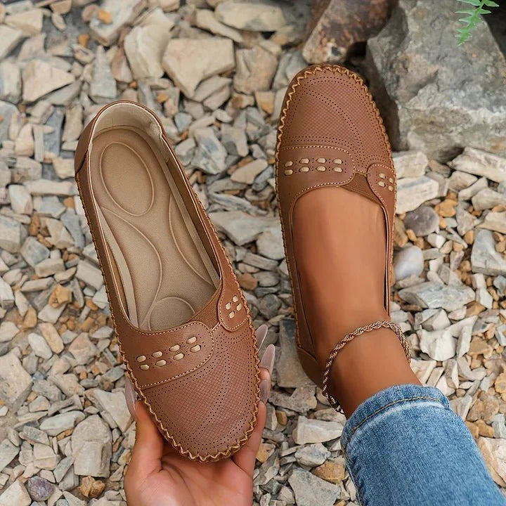 Women's Slip-On Flat Loafers Cushioned Insole