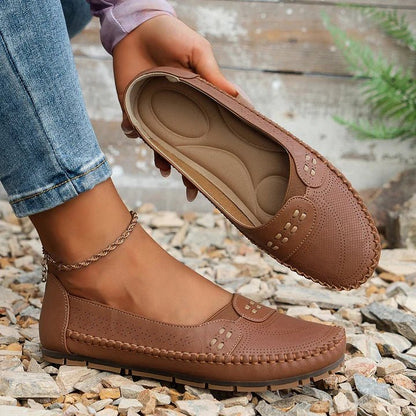 Women's Slip-On Flat Loafers Cushioned Insole