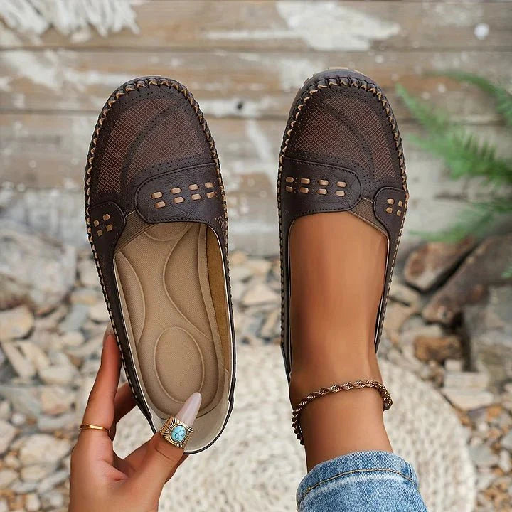 Women's Slip-On Flat Loafers Cushioned Insole