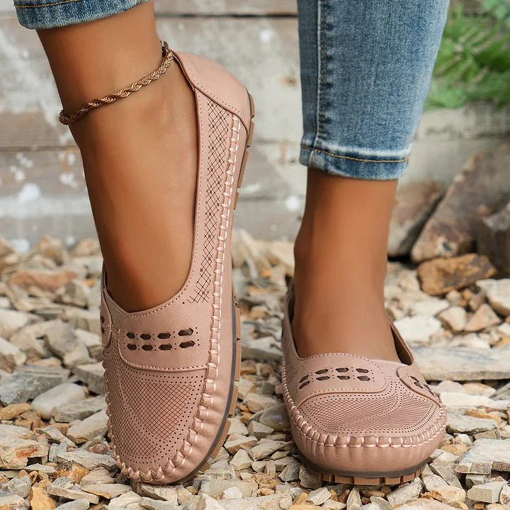 Women's Slip-On Flat Loafers Cushioned Insole