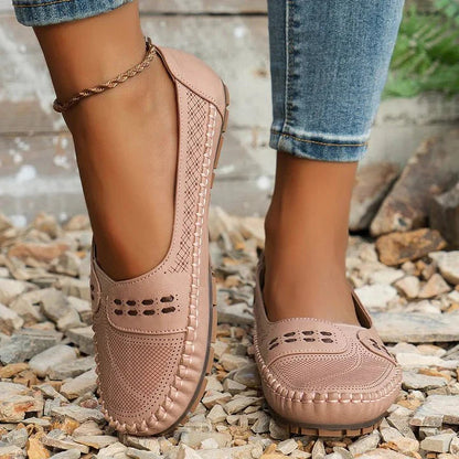 Women's Slip-On Flat Loafers Cushioned Insole