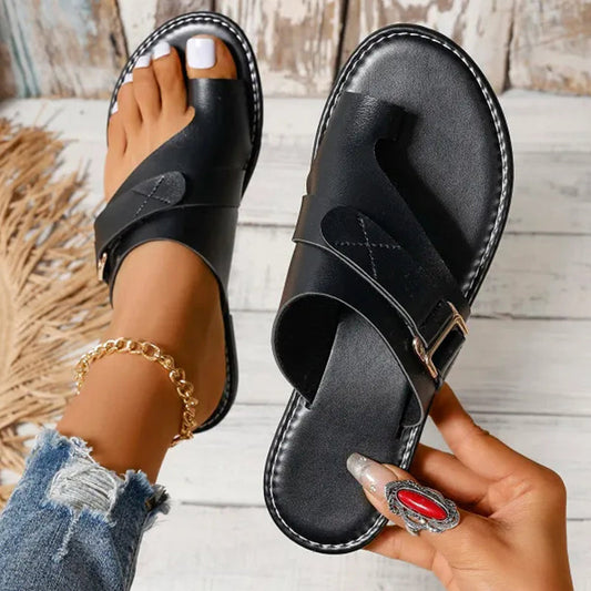Women's orthopedic sandals - comfortable sandals with a shock-absorbing EVA sole and foot support 0