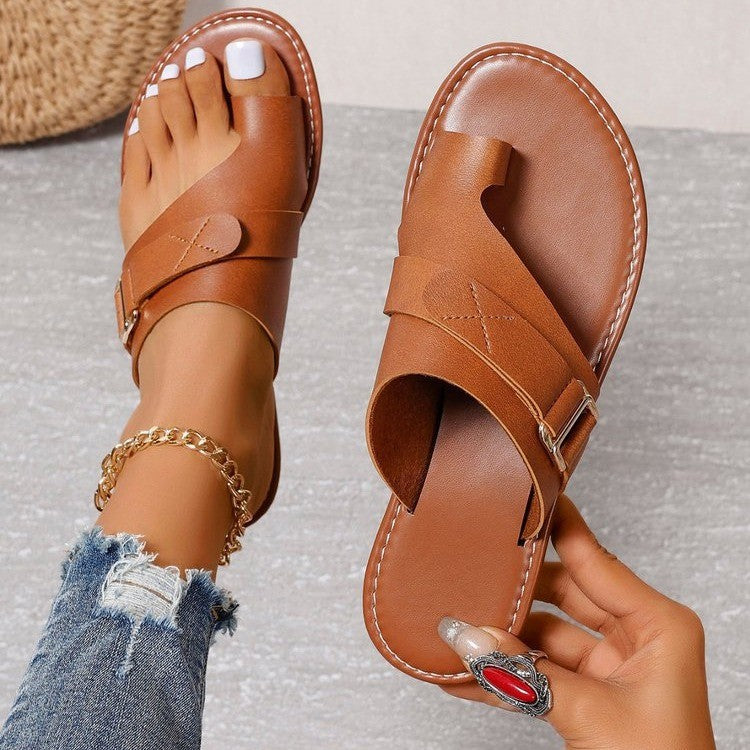 Women's orthopedic sandals - comfortable sandals with a shock-absorbing EVA sole and foot support 4