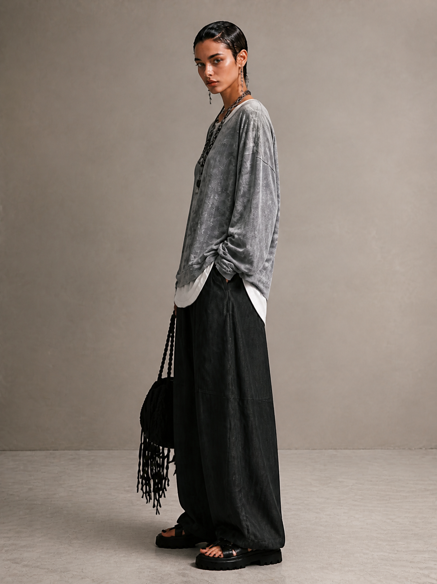 Women's Washed Finish Sweatshirt Trouser Set – ModClo