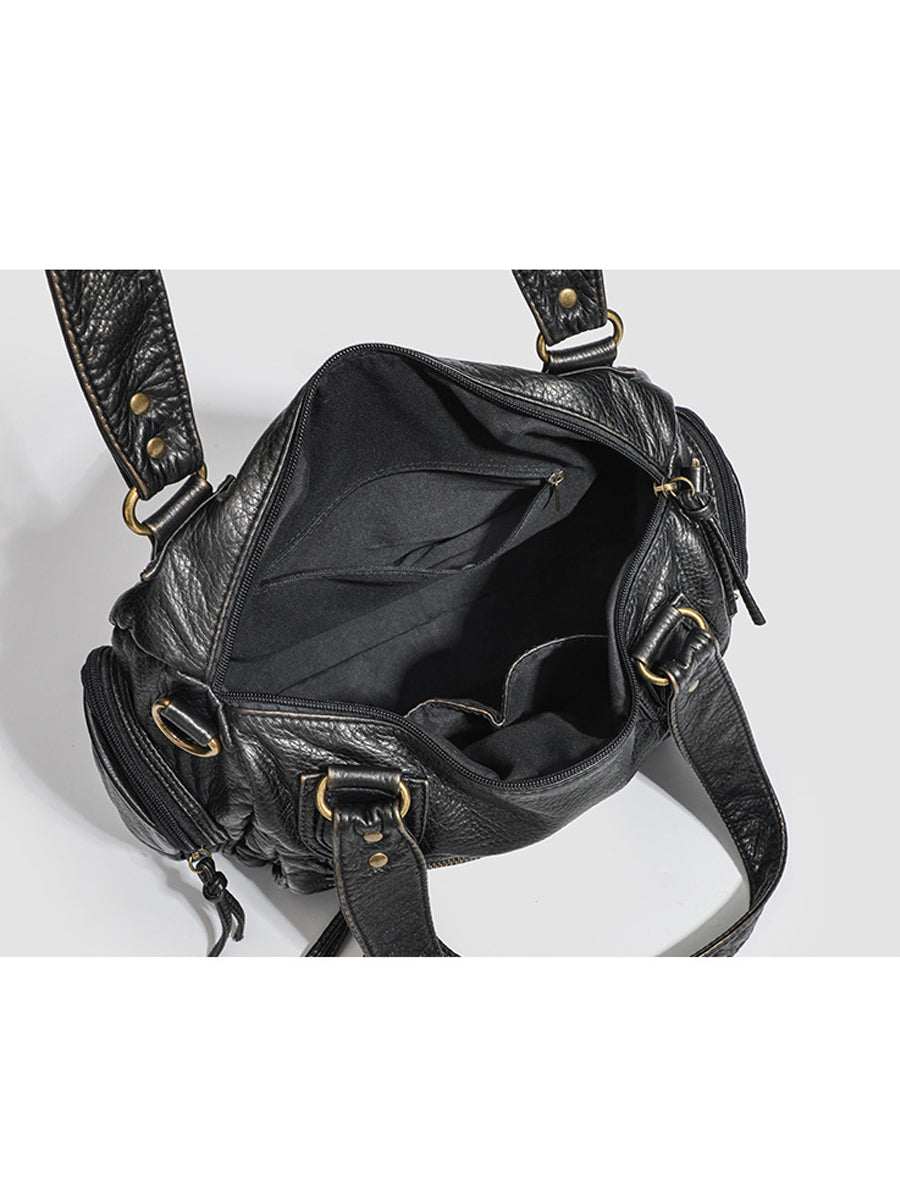 Women's Leather Distressed Multi Handbag – ModClo