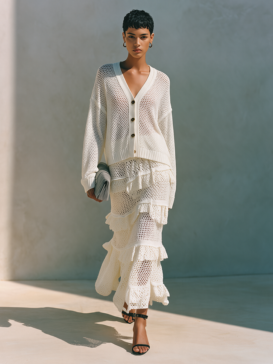 Women's Knit Resort Open Skirt Set – ModClo