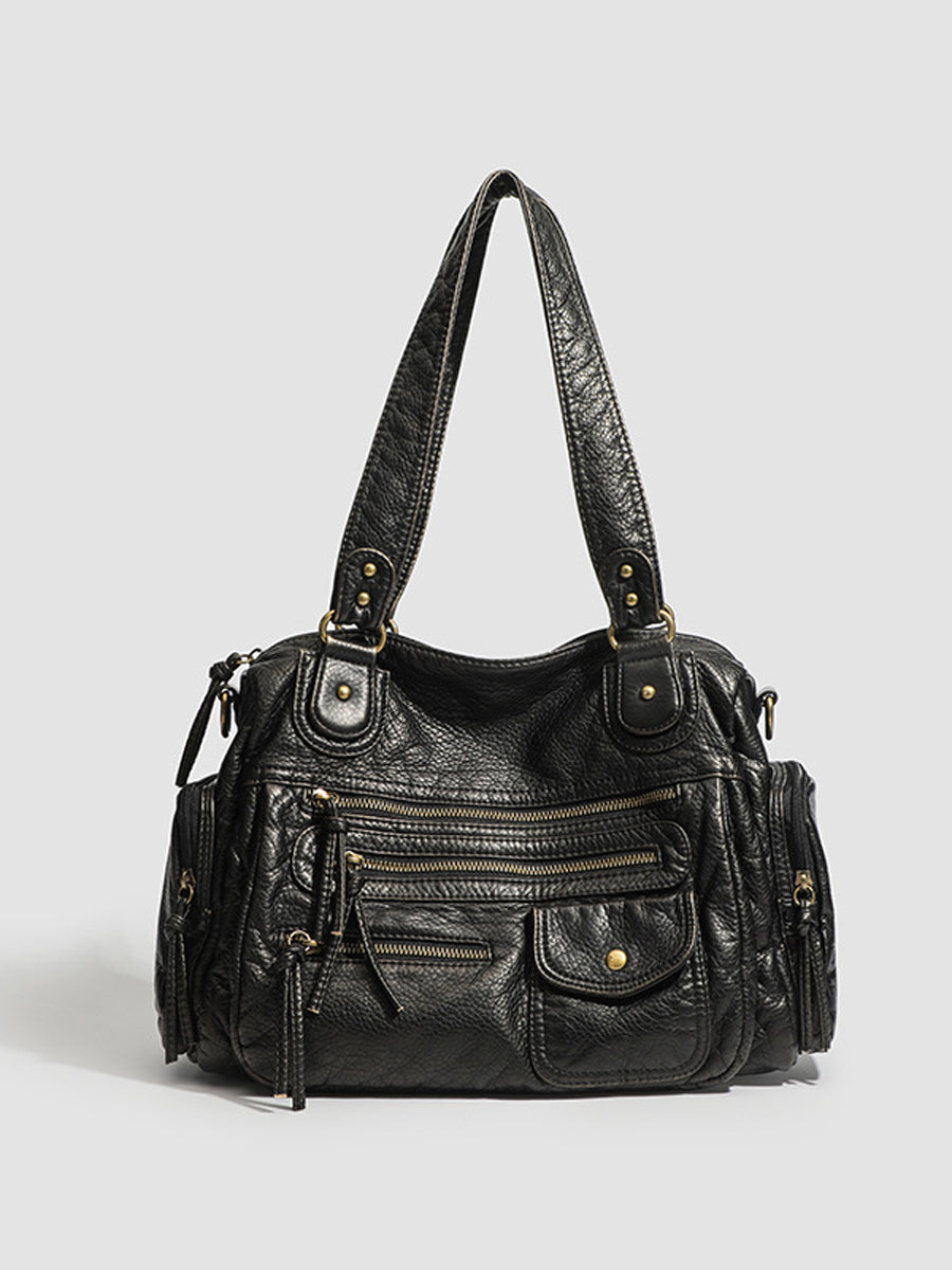 Women's Leather Distressed Multi Handbag – ModClo