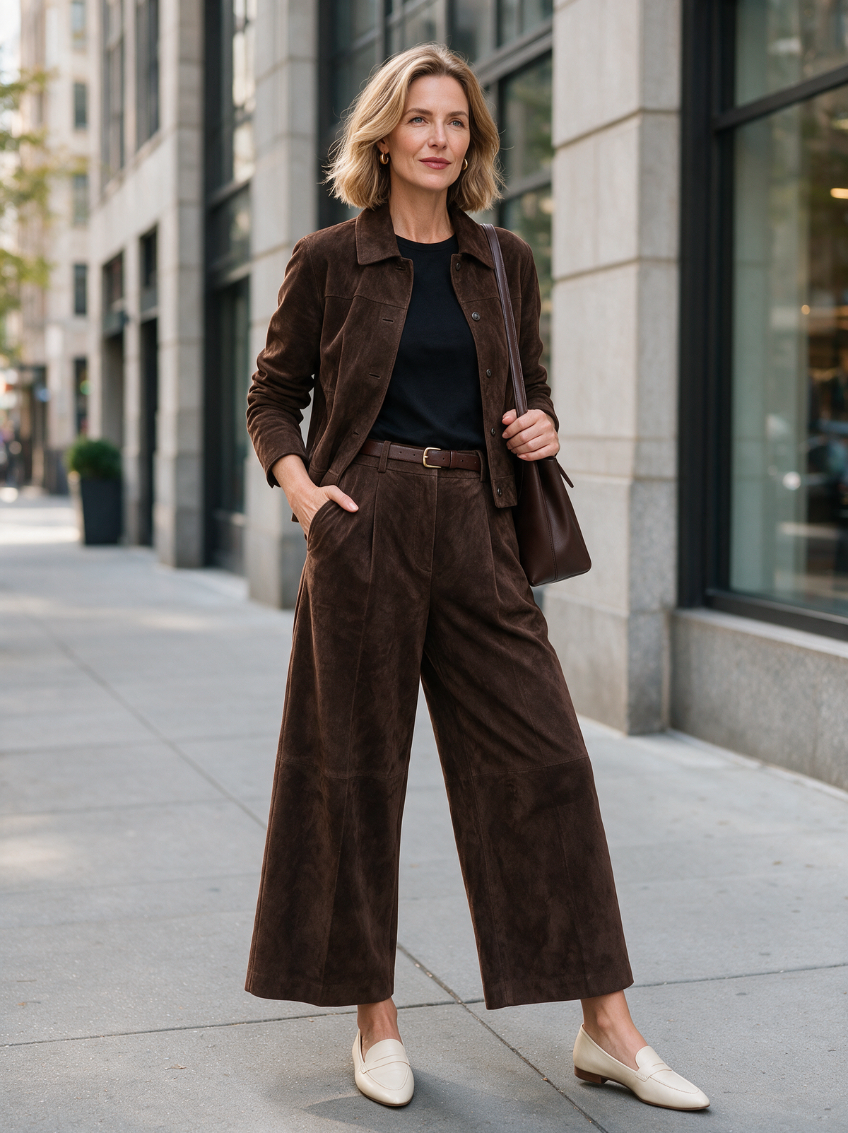 Women's Suede Retro Faux Set – ModClo
